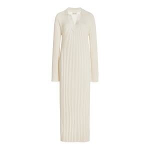 Loulou de Saison Kale Cotton and Silk-Blend Dress - XS - Ivory
